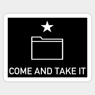 Come And Take It Digital - Anti-Censorship, Intellectual Freedom, Anti Copyright, Open Source Sticker